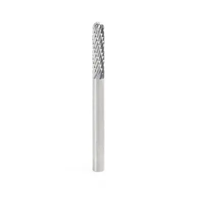Amana BURS-118 Radius Cylinder Head 1/8 D x 9/16 CH x 1/8 Shank x 1-1/2" Double Cut Burr Bit