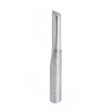 Amana 43508 Single O-Flute, Plastic Cutting 1/4 D x 3/4 CH x 1/4 Shank x 2" Router Bit