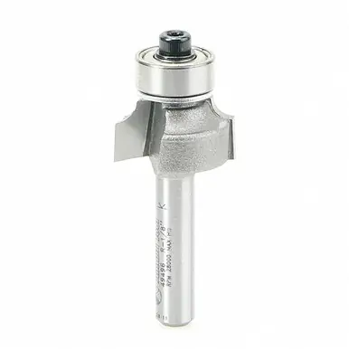 Amana 49496 Carbide Tipped Corner Rounding 1/8 R x 3/4 D x 3/8 CH x 1/4" Shank w/ Lower Ball Bearing