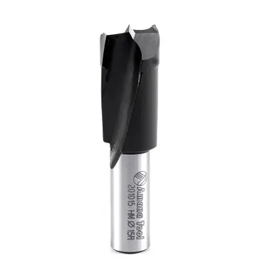 Amana 201015 Carbide Tipped Brad Point Boring Bit R/H 15mm D x 57mm Long x 10mm Shank