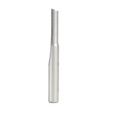 Amana HSS1504 Plastic Cutting, Single Straight O-Flute 1/4 D x 3/4 CH x 1/4 Shank x 2-1/8" High