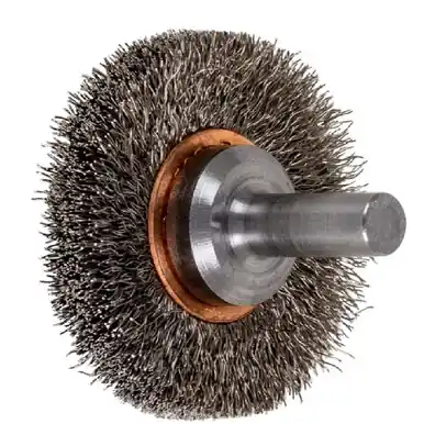 PFERD 82905 1-1/2" Crimped Wire Wheel Brush .006 SS Wire, 1/4" Shank (10pk)