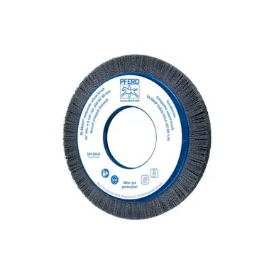 PFERD 83762 14" M-BRAD Composite Whl. Brush, 5-1/4" AH Crimped Filament, .040 SiC 80 Grit, 1-1/2"