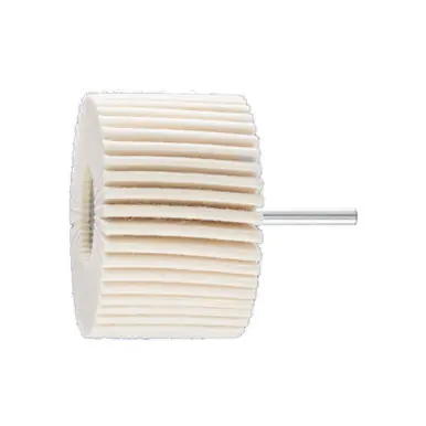 PFERD 48553 3" Mounted Felt Flap Wheel, 2" Thick 1/4" Shank, Hard Grade (5pk)