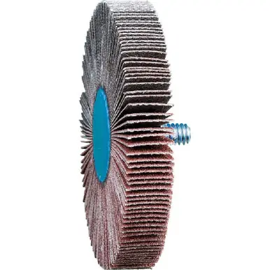PFERD 45432 3" x 1/2" Quick Change Flap Wheel 1/4-20 Thread, Aluminum Oxide, 120 Grit (10pk)