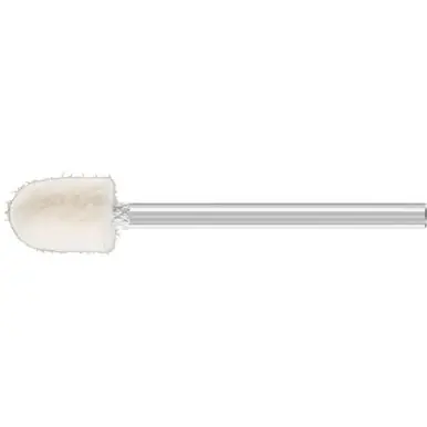 PFERD 48630 Felt Point Radius Cylinder - 5/16" x 1/2" 1/8" Shank, Medium Grade (10pk)