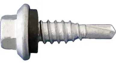 Daggerz FLGSD1CT14078 - 14 x 7/8" Hex Flange Head Screws w/Rubber Washer 1 Stitch Point 2500ct