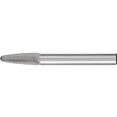 PFERD 27528 Carbide Bur - Tree Shape, MICRO Cut 1/4" x 5/8" x 1/4" Shank - SF-1