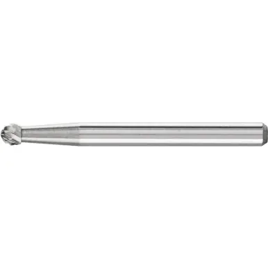 PFERD 23242 Carbide Bur - Ball Shape, DBL Cut 1/8" x 3/32" x 1/8" Shank - SD-42