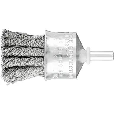 PFERD 83079 1" Knot Wire End Brush - Flared Cup .014 CS Wire, 1/4" Shank (10pk)