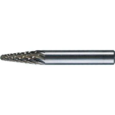 PFERD 25133 Carbide Bur, 14 degree Taper, DIA Cut 1/4" x 5/8" x 1/4" Shank, SL-1