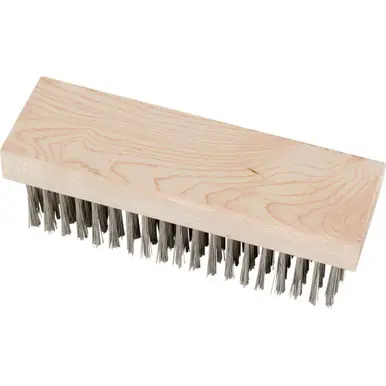 PFERD 85083 Straight Back Block Brush 6 x 19 Rows, SS Wire (12pk)