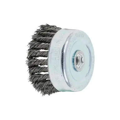 PFERD 82540 4" Knot Wire Cup Brush .023 CS Wire, 5/8-11 Thread (int.)