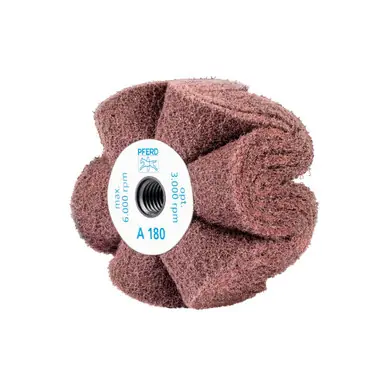PFERD 43025 4" x 2" POLINOX Non-Woven Finishing Drum 5/8-11 PNG A/O 180G (5pk)