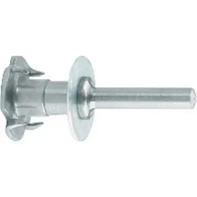 PFERD 44839 POLICLEAN Drive Arbor 3/8" Shank, 1/2" Bore - Double Wheel