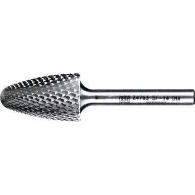 PFERD 24763 Carbide Bur - Tree Shape, DIA Cut 3/4" x 1_" x 1/4" Shank - SF-14