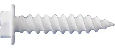 Daggerz SMCT100348WHT - 10 x 3/4" Unslotted Hex Washer Head Serrations Sheet Metal White 7500