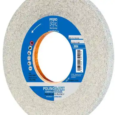 PFERD 48210 8" x 1/2" Convolute Wheel 3" A.H. - SiC Fine (MH) 8SF