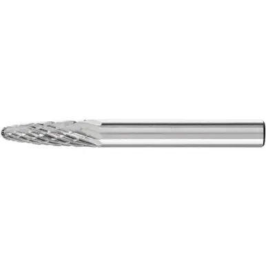 PFERD 24693 Carbide Bur - Tree Shape, DIA Cut 1/4" x 5/8" x 1/4" Shank - SF-1