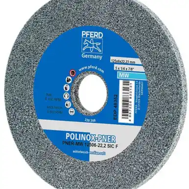 PFERD 48352 5" x 1/4" Unitized Wheel 7/8" A.H., SiC Fine (W) 3SF (5pk)