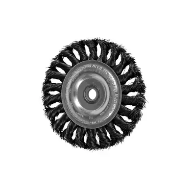 PFERD 81657P P.O.P. 4" Standard Twist Knot Wheel .014 CS Wire 1/2-3/8" AH (5pk)