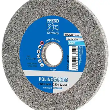 PFERD 48353 5" x 1/4" Unitized Wheel 7/8" A.H., A/O Fine (W) 3AF (5pk)