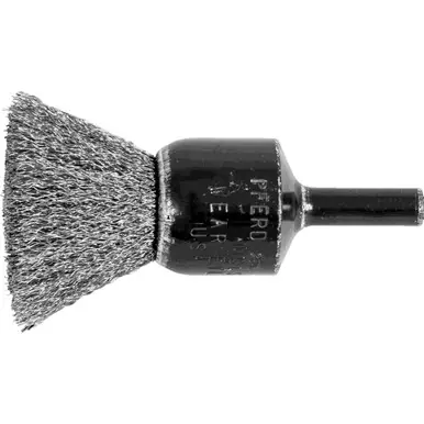 PFERD 82986P P.O.P. 3/4" Crimped Wire End Brush .006 SS Wire, 1/4" Shank (5pk)