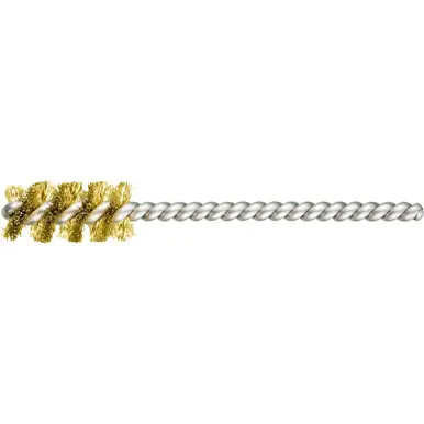 PFERD 83413 1/2" Power Tube Brush .005 Brass Wire, 5/32" Stem, SS/SS (36pk)