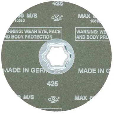 PFERD 40143 COMBICLICK Fiber Disc, 5" Dia. Zirconia Alumina Z, 120 Grit (25pk)