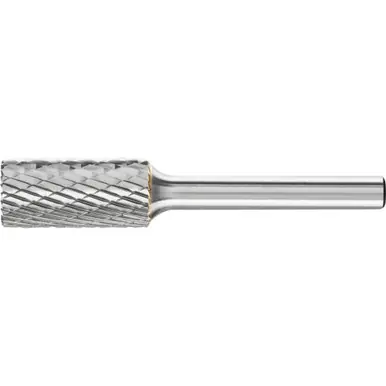 PFERD 22186 TOUGH Carbide Bur, Cylind. End Cut, DBL Cut 3R, 1/2" x 1" x 1/4" Shank