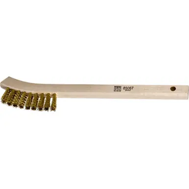 PFERD 85067 2x9 Small Cleaning Brush Brass Wire, Wooden Block (36pk)