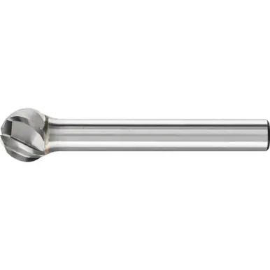 PFERD 24565 Carbide Bur, Ball Shape, ALU/NF Cut 3/8" x 5/16" x 1/4" Shank, SD-3