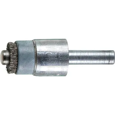 PFERD 83191 1/2" Pilot End Brush .004 SS Wire 1/4 Shaft 1/4" Pilot Dia. (10pk)