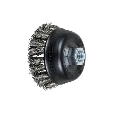 PFERD 82431 3-1/2" COMBITWIST Knot Cup Brush .020 SS Wire, 5/8-11 Thread (ext.)