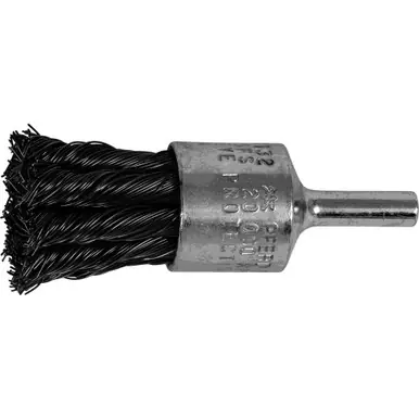 PFERD 83132 3/4" Knot Wire End Brush - Straight Cup .014 CS Wire, 1/4" Shank (10pk)