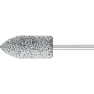 PFERD 31062 A11 Vitrified Mounted Point 1/4" Shank Silicon Carbide, R-Hardness Med, 30 Grit (10pk)