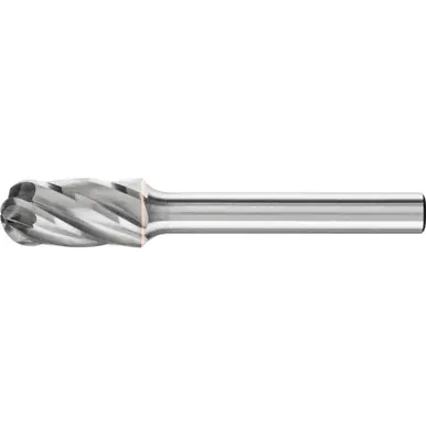 PFERD 24425 Carbide Bur, Cylind. Radius End, ALU/NF Cut 3/8" x 3/4" x 1/4" Shank