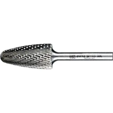PFERD 24772 Carbide Bur - Tree Shape, DBL Cut 3/4" x 1_" x 1/4" Shank - SF-15