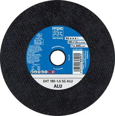PFERD 63598 7" x .045" Cut-Off Wheel 7/8" AH 1.6mm A 46 N SG ALU Type 1 (25pk)