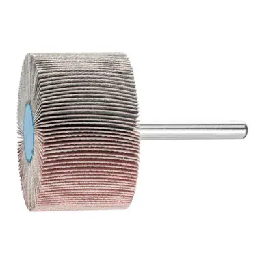 PFERD 45243 2" x 1" Mounted Flap Wheel 1/4" Shank - Aluminum Oxide - 320 Grit (10pk)