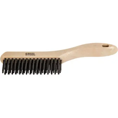 PFERD 85037 Shoe Handle Scratch Brush 4x16 Rows, CS Wire, Plastic Block (12pk)