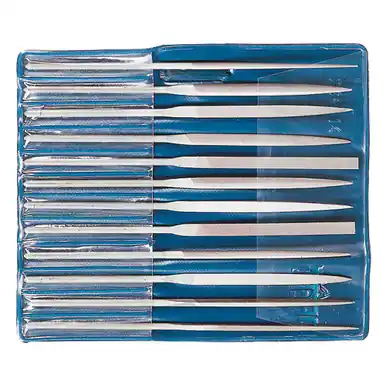 PFERD 12039 6-1/4" Needle File Set Vinyl Pouch, Cut 0