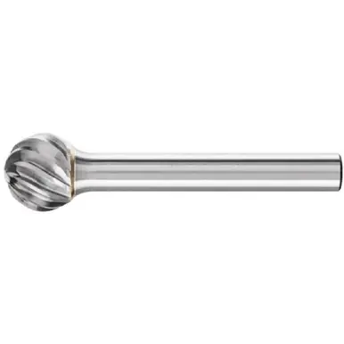 PFERD 24587 Carbide Bur - Ball Shape, INOX Cut 1/2" x 7/16" x 1/4" Shank - SD-5