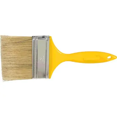 PFERD 89721 4" Wall Brush Black Bristle Fill, Yellow Plastic Handle (10pk)