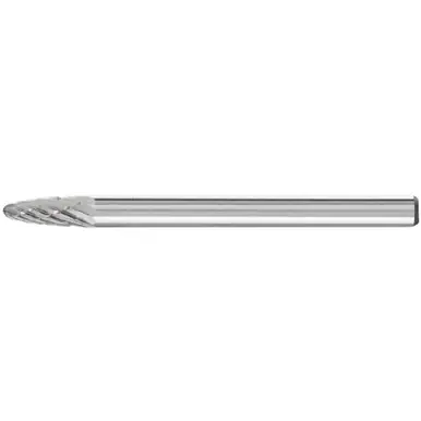 PFERD 23302 Carbide Bur - Tree Shape, DBL Cut 1/8" x 1/4" x 1/8" Shank - SF-41