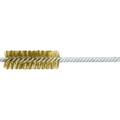 PFERD 83462 7/8" Power Tube Brush .006 Brass Wire, 1/4" Stem, DS/DS (10pk)