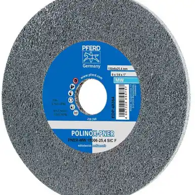 PFERD 48364 6" x 1/4" Unitized Wheel 1" A.H., SiC Fine (W) 3SF (5pk)
