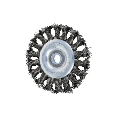 PFERD 81652 3" Standard Twist Knot Wheel .020 CS Wire, 1/2-3/8" A.H. (10pk)