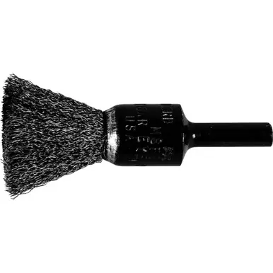 PFERD 82981 1/2" Crimped Wire End Brush .006 SS Wire, 1/4" Shank (10pk)