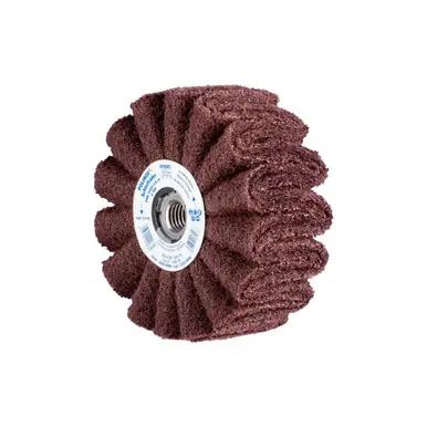 PFERD 43108 5" x 2" POLINOX Non-Woven Finishing Drum 5/8-11 Thread, PNG, A/O 180 Grit